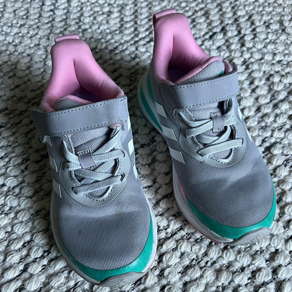 Adidas girls running shoes 11.5